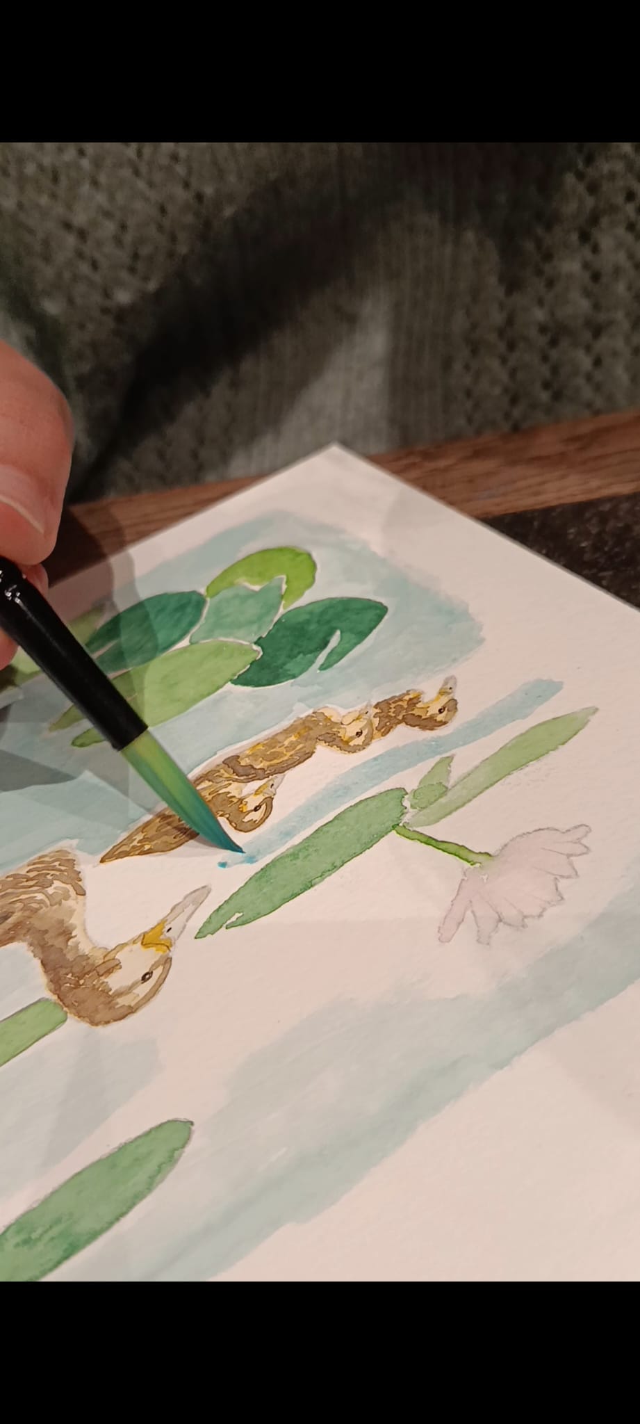 Samedi 25 juillet | Aquarelle « nénuphars » (acompte)