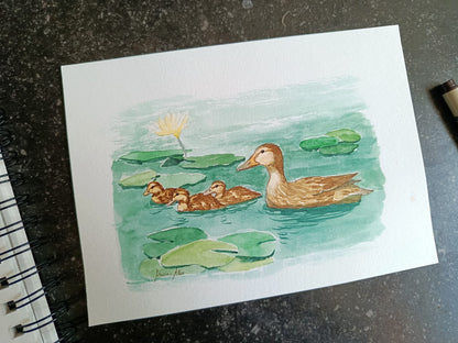 Samedi 25 juillet | Aquarelle « nénuphars » (acompte)