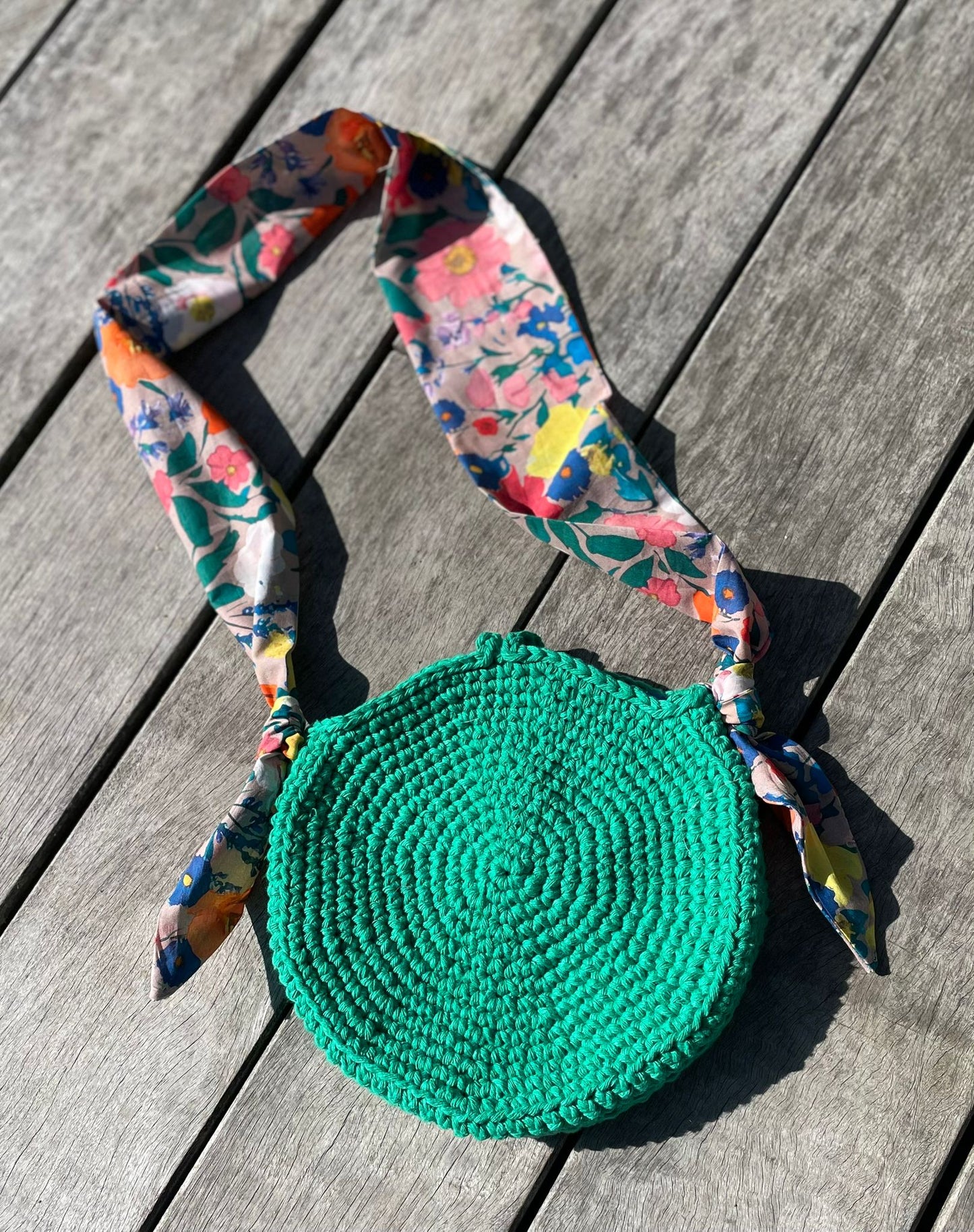 Kit de crochet (intermédiaire) - Sac d'été rond doublé