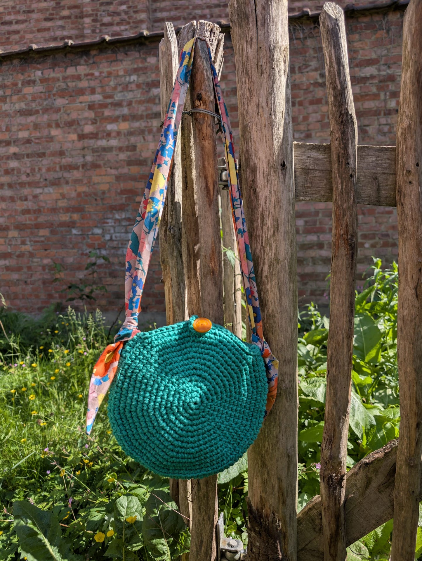 Kit de crochet (intermédiaire) - Sac d'été rond doublé