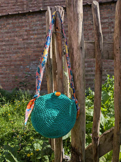 Kit de crochet (intermédiaire) - Sac d'été rond doublé