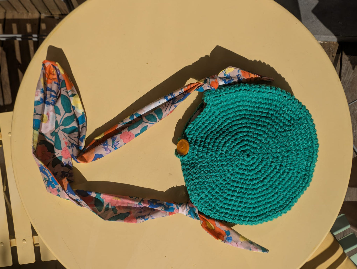 Kit de crochet (intermédiaire) - Sac d'été rond doublé