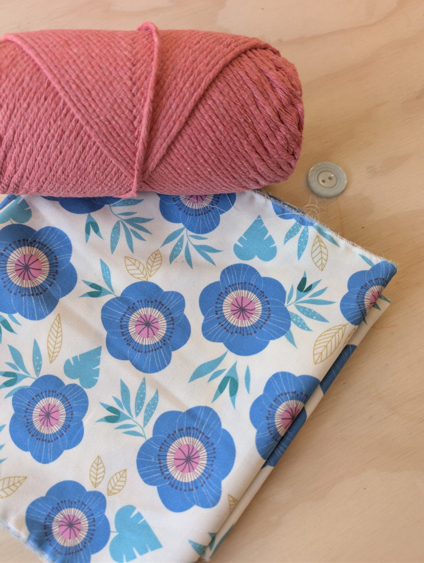 Kit de crochet (intermédiaire) - Sac d'été rond doublé