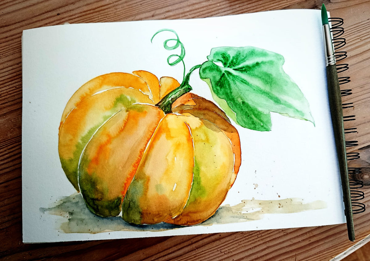 Samedi 17 octobre | Aquarelle « l'automne et ses cucurbitacées » (acompte)
