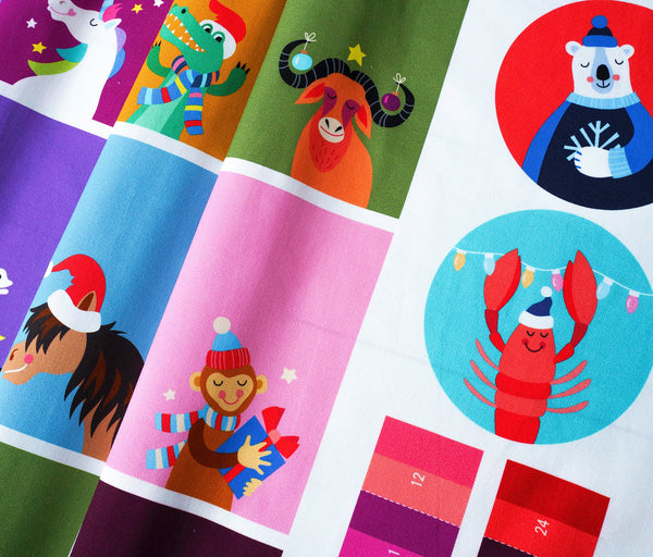 Canevas "Calendrier de l'Avent" | Panneau de 24 rectangles