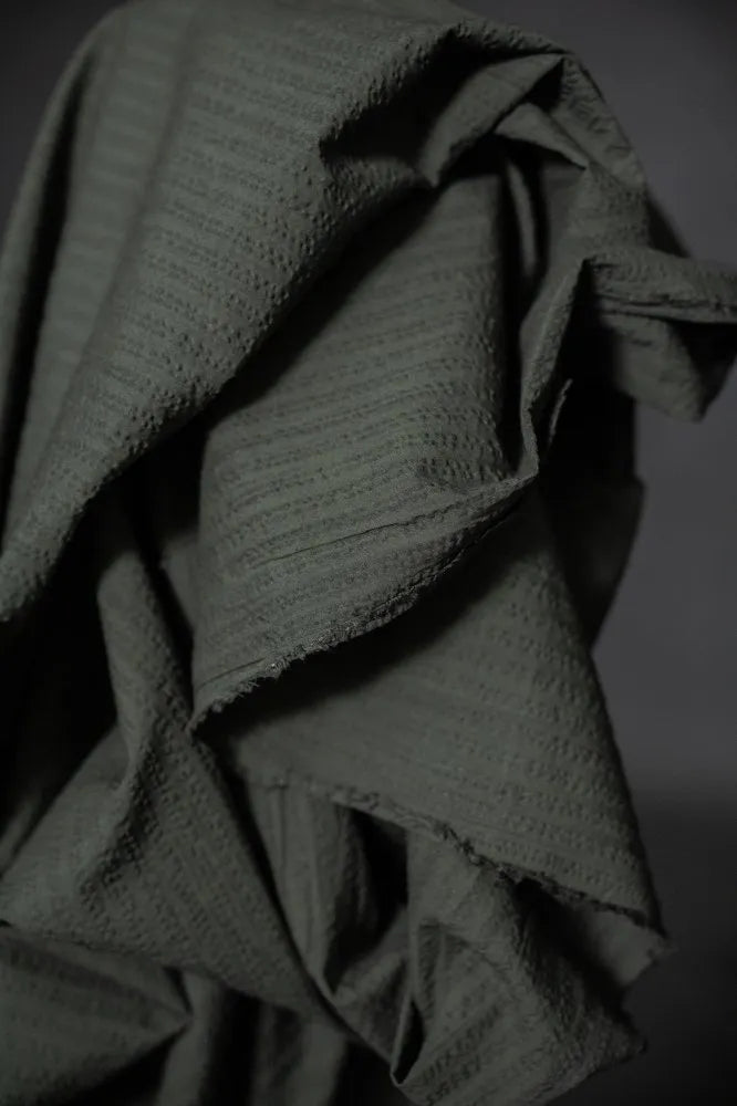 Seersucker "vert forêt" Merchant & Mills | 10 cm