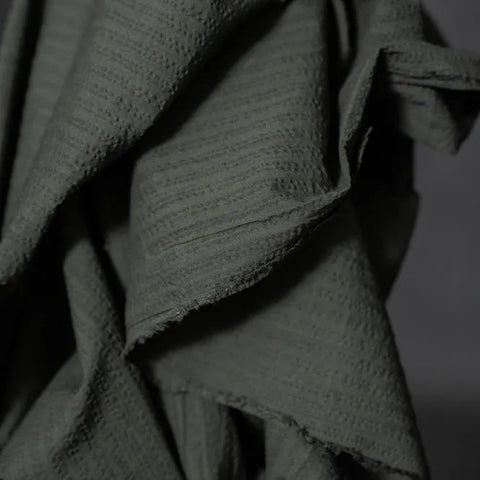 Seersucker "vert forêt" Merchant & Mills | 10 cm