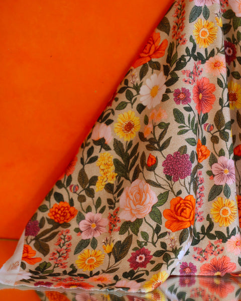 Popeline-flanelle "Cara - Automne" | 10 cm