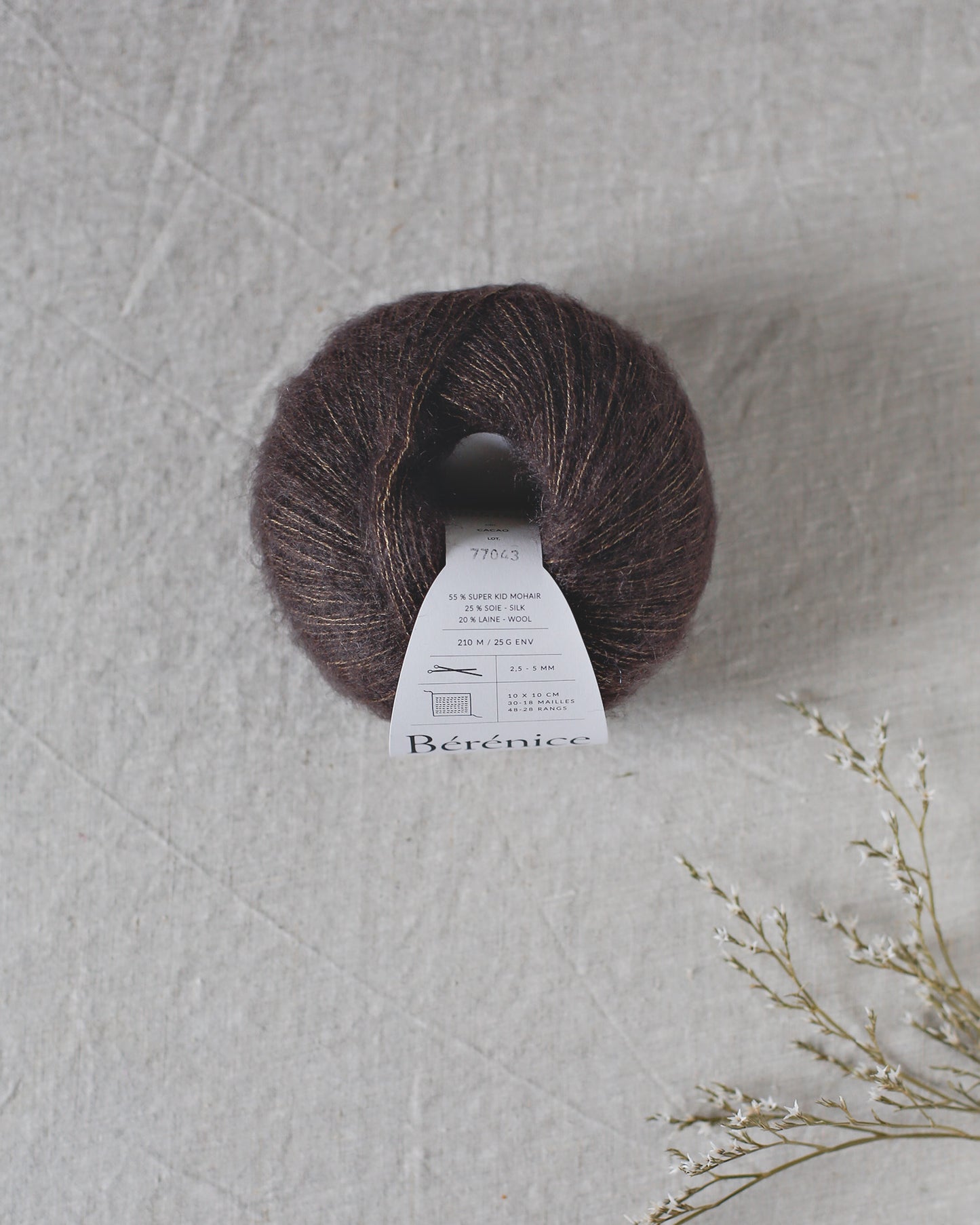 "Bérénice" - Mohair éthique, mérinos d'Arles bio & soie | 25 gr