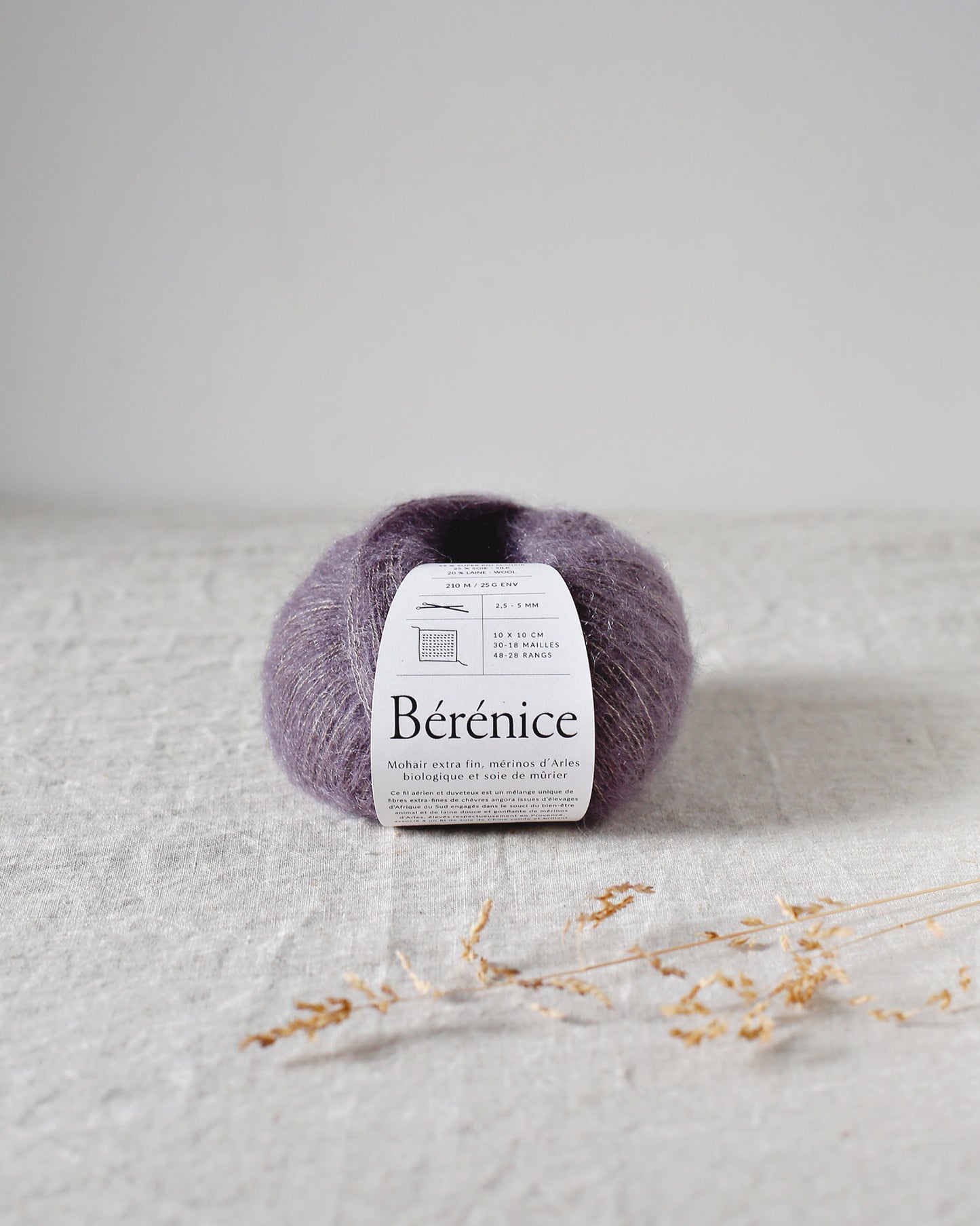 "Bérénice" - Mohair éthique, mérinos d'Arles bio & soie | 25 gr