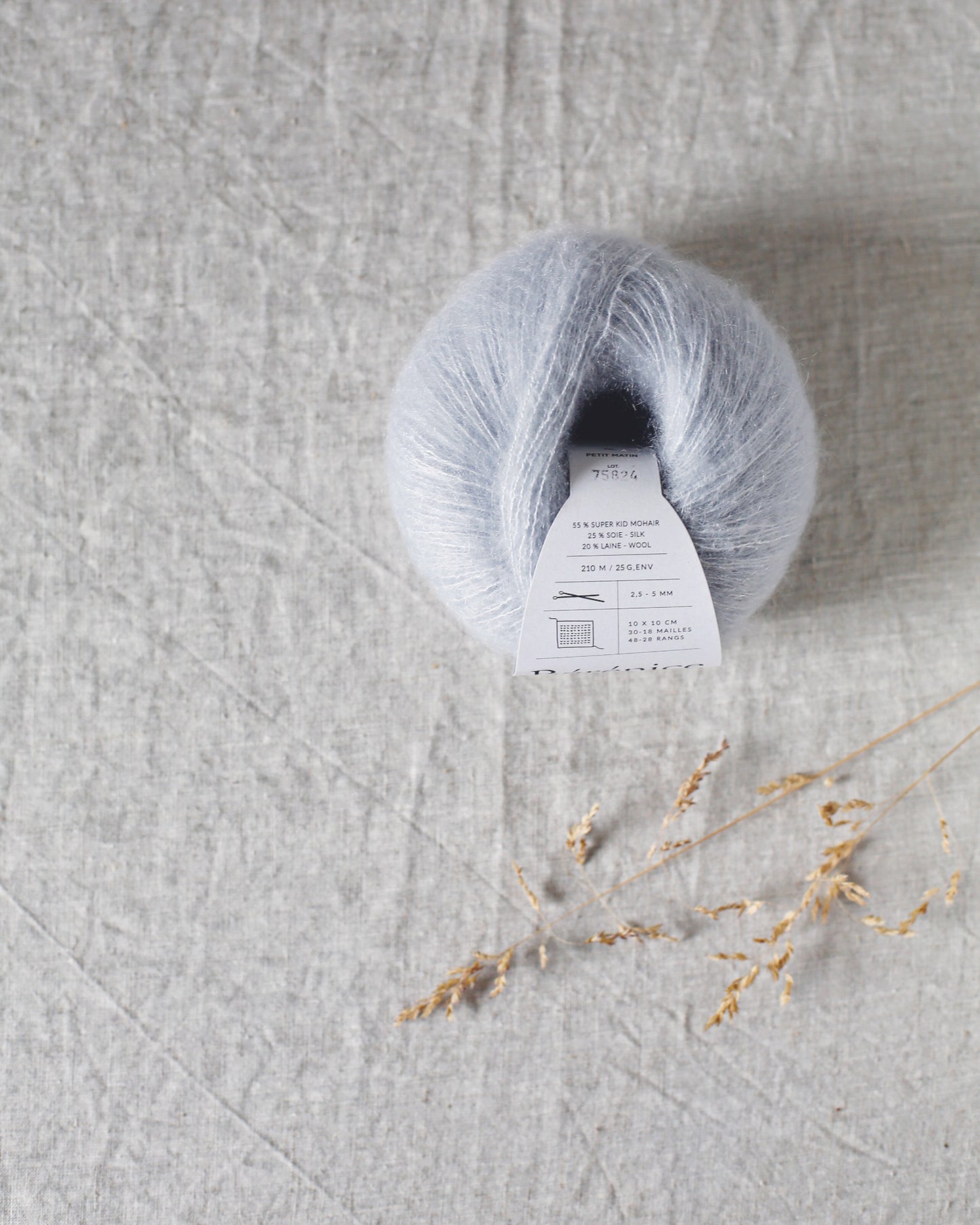 "Bérénice" - Mohair éthique, mérinos d'Arles bio & soie | 25 gr
