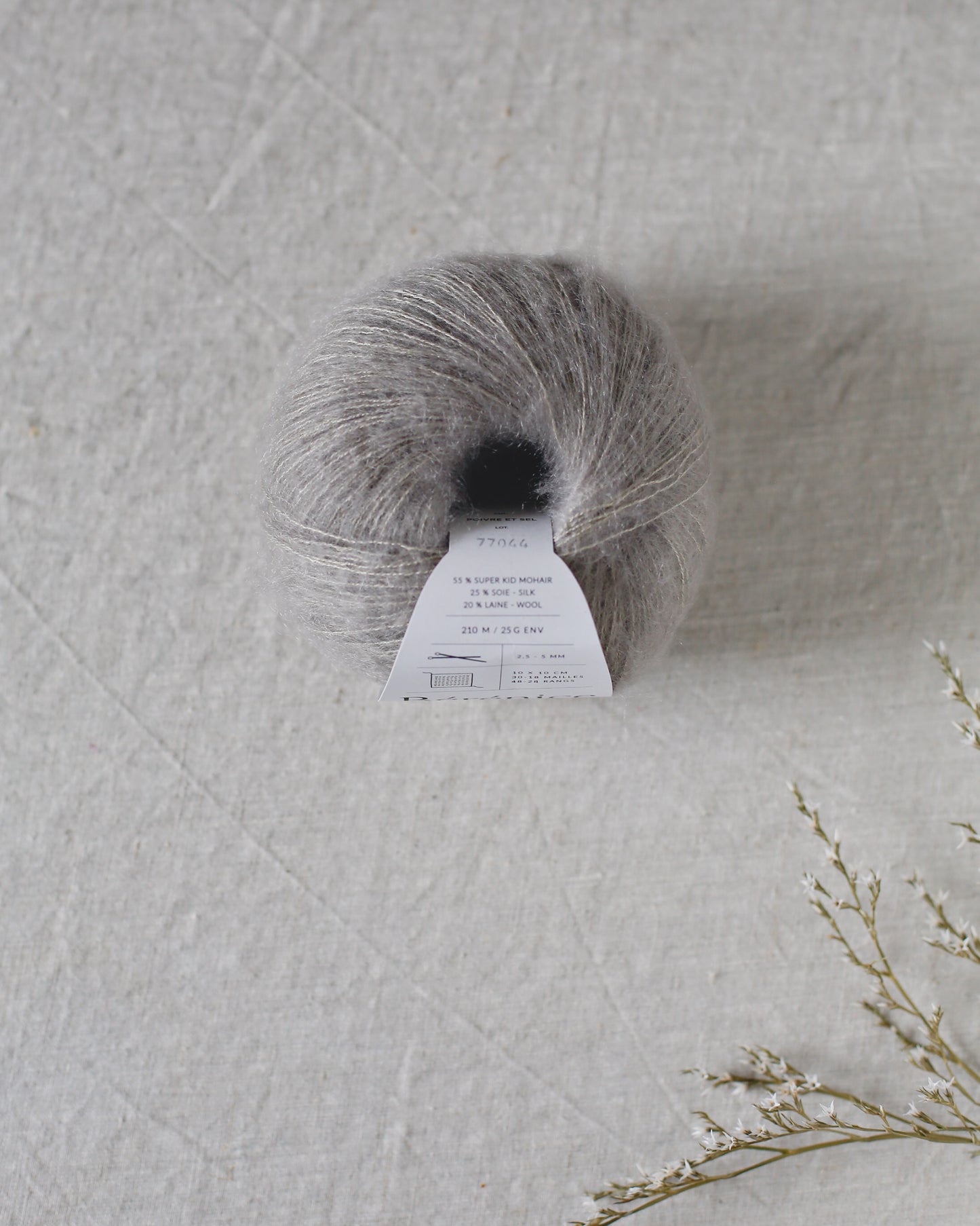 "Bérénice" - Mohair éthique, mérinos d'Arles bio & soie | 25 gr