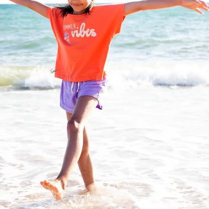 Jersey coton bio uni corail Atelier-53