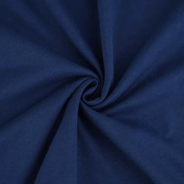 Jersey coton bio uni bleu marine Atelier-53