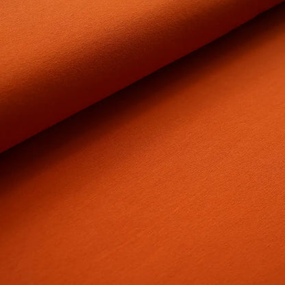 Jersey coton bio uni rouille Atelier-53
