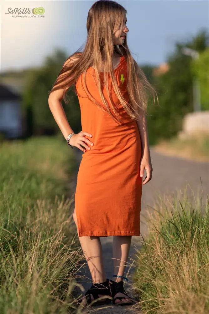 Jersey coton bio uni rouille Atelier-53