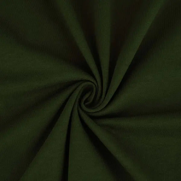 Jersey coton bio uni vert foret Atelier-53