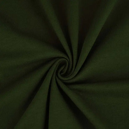 Jersey coton bio uni vert foret Atelier-53