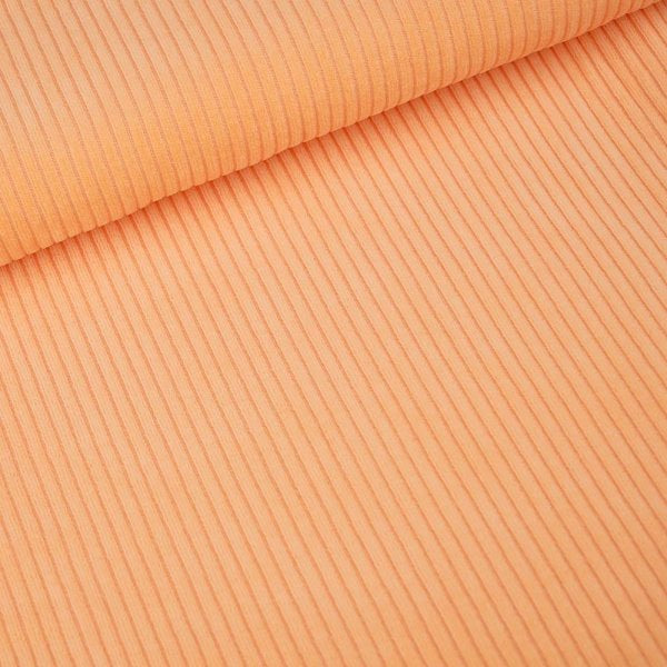 Coupon Velours côtelé doux extensible 'abricot' | 35x160 cm