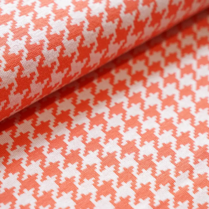 Jersey-jacquard coton bio pied-de-poule, Atelier-53