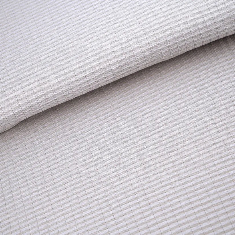 Plissé gris coton bio polyester recycle Atelier-53