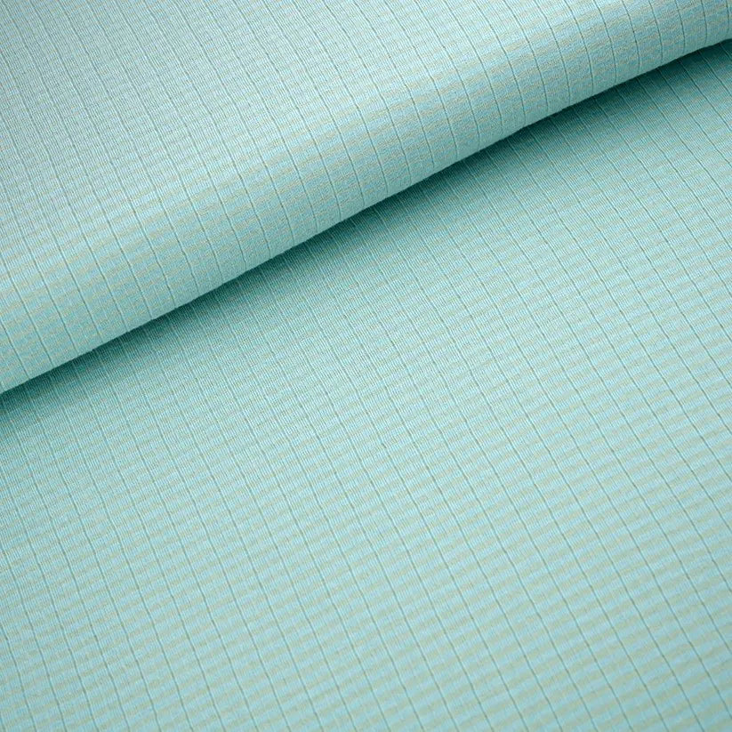 Plissé menthe coton bio polyester recycle Atelier-53