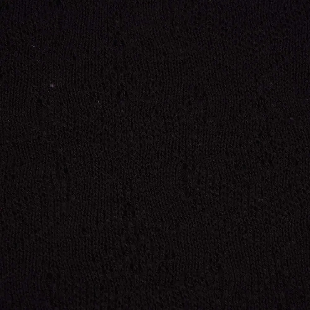 Tricot d'été coton bio fleurs noir Atelier-53