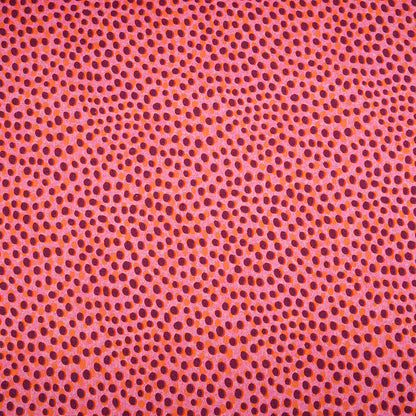 Jersey coton bio Susalabims dalmatiens rose-orange Atelier-53