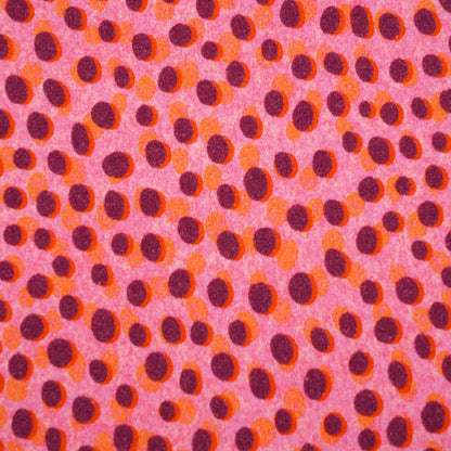 Jersey coton bio Susalabims dalmatiens rose-orange Atelier-53
