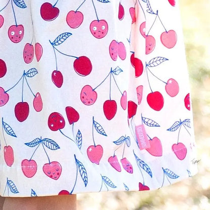 Jersey coton bio Susalabims cerises Atelier-53