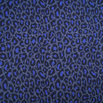 Jersey coton bio Susalabims leopard bleu Atelier-53