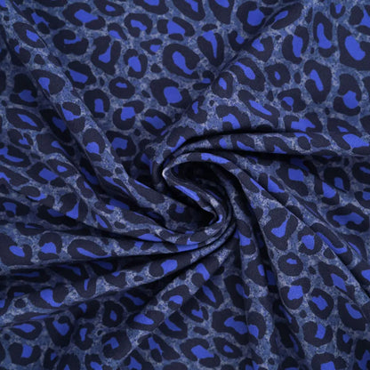 Jersey coton bio Susalabims leopard bleu Atelier-53