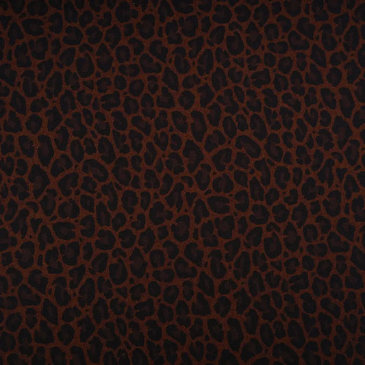 Jersey coton bio Susalabims leopard brun fonce Atelier-53