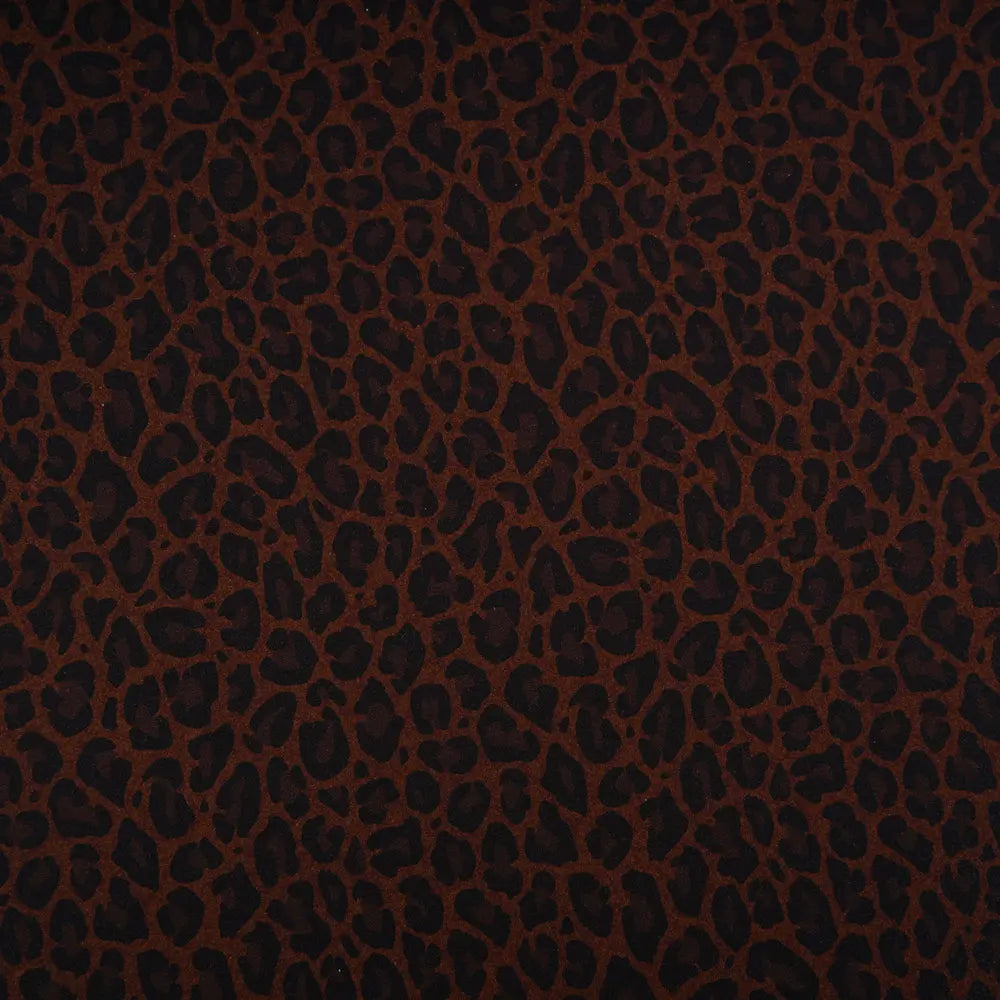 Jersey coton bio Susalabims leopard brun fonce Atelier-53