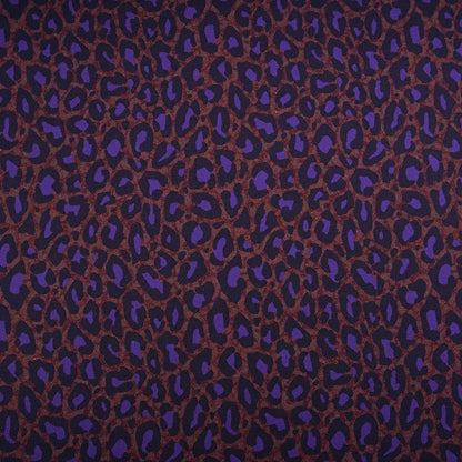 Jersey coton bio Susalabims leopard lilas-brun Atelier-53