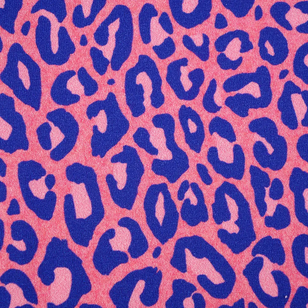 Jersey coton bio Susalabims leopard rose Atelier-53