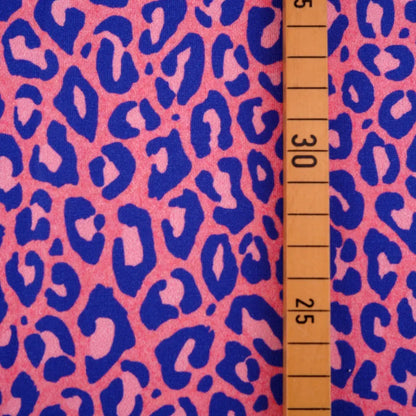 Jersey coton bio Susalabims leopard rose Atelier-53