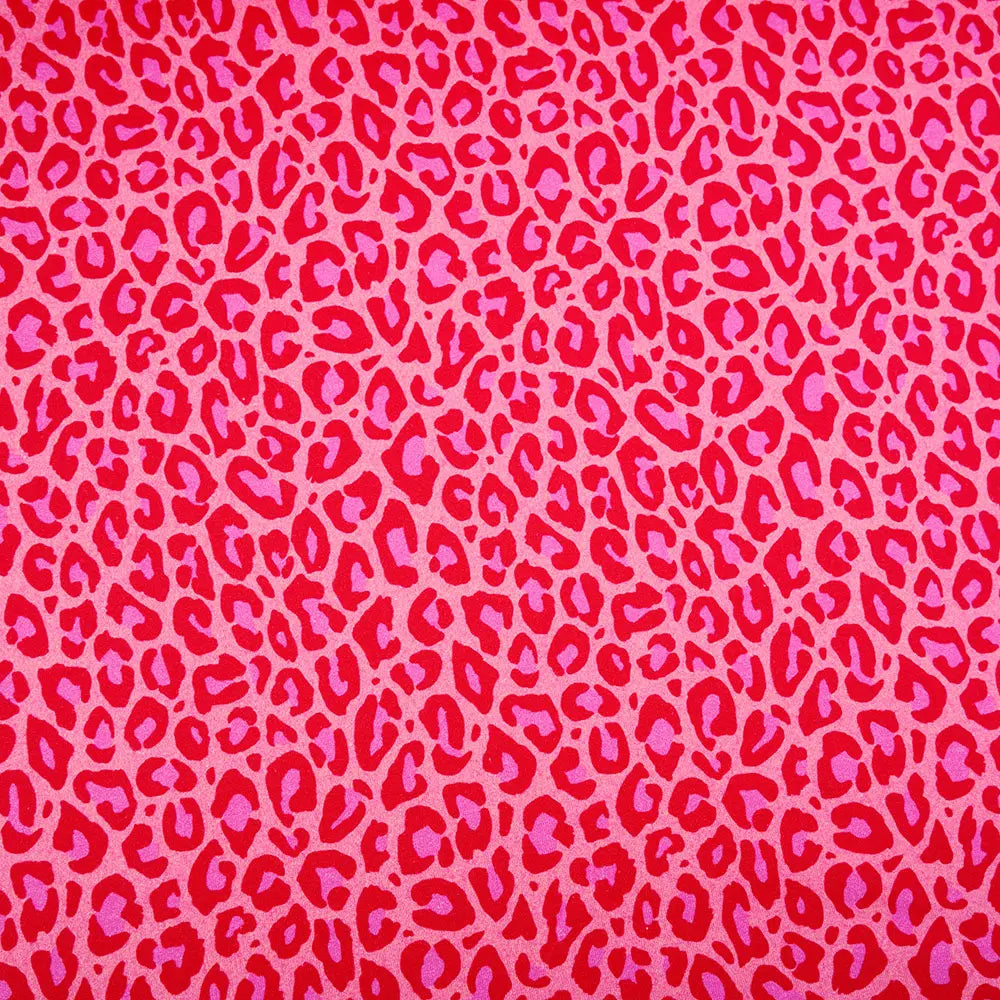 Jersey coton bio Susalabims leopard rouge Atelier-53