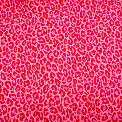 Jersey coton bio Susalabims leopard rouge Atelier-53