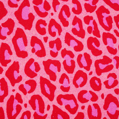 Jersey coton bio Susalabims leopard rouge Atelier-53