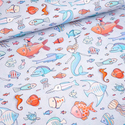 Jersey coton bio imprimé Susalabims Ocean, Atelier-53