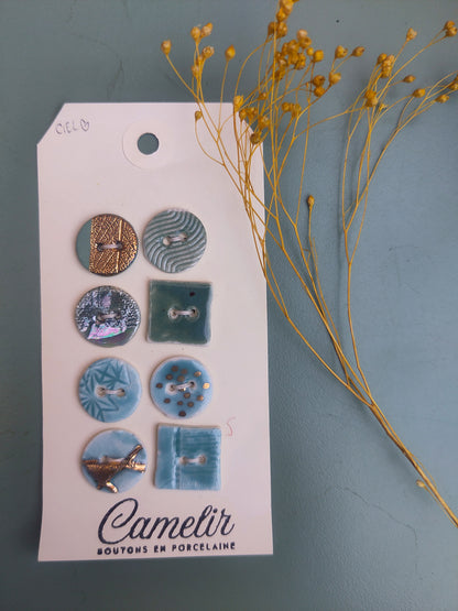 Boutons en porcelaine | Atelier Camelir