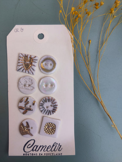 Boutons en porcelaine | Atelier Camelir