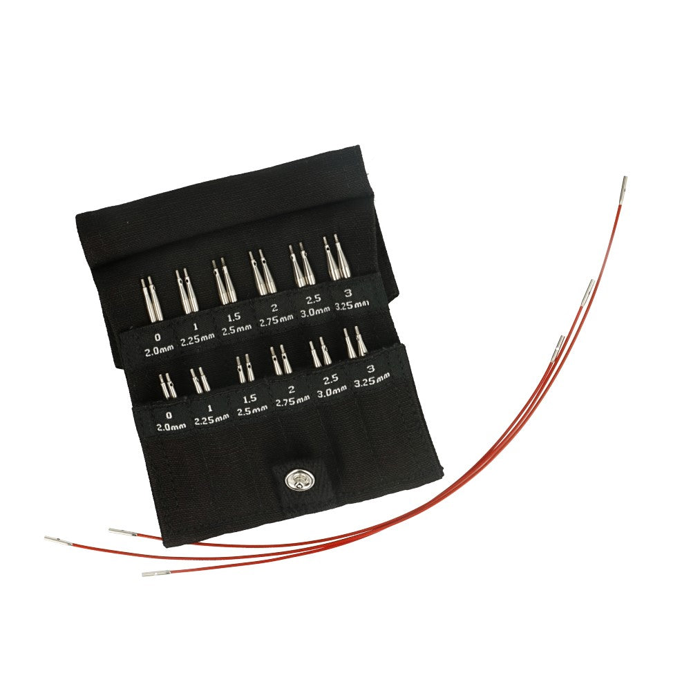 Set d'aiguilles circulaires interchangeables « Twist Lace » 5+8 cm, 2 à 3,25 mm | ChiaoGoo