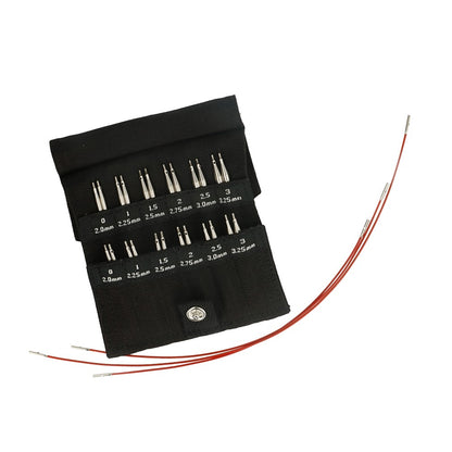 Set d'aiguilles circulaires interchangeables « Twist Lace » 5+8 cm, 2 à 3,25 mm | ChiaoGoo