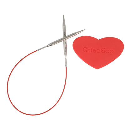 Set d'aiguilles circulaires interchangeables « Twist Lace » 5+8 cm, 2 à 3,25 mm | ChiaoGoo