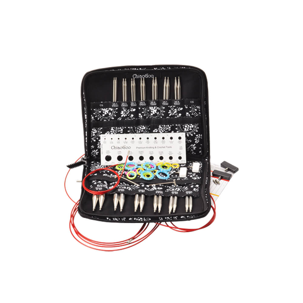 Set d'aiguilles circulaires interchangeables « Twist Lace », 2,75 à 10 mm | ChiaoGoo