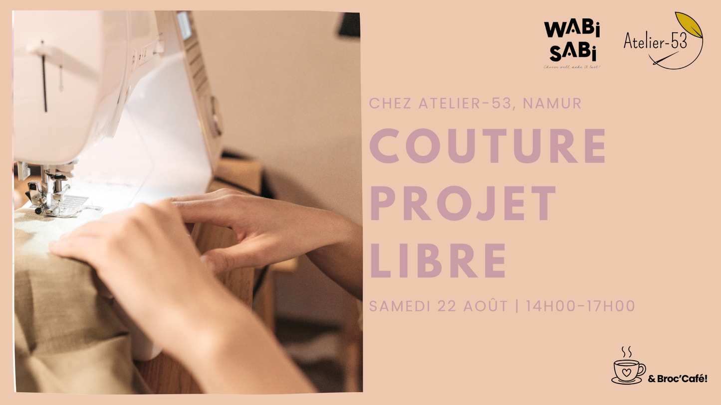 Samedi 22 août | Couture, projet libre