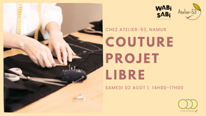 Samedi 02 août | Couture, projet libre