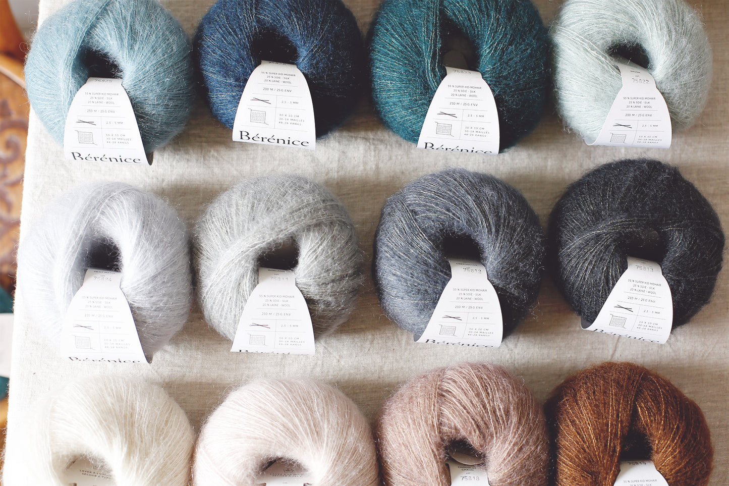 "Bérénice" - Mohair éthique, mérinos d'Arles bio & soie | 25 gr
